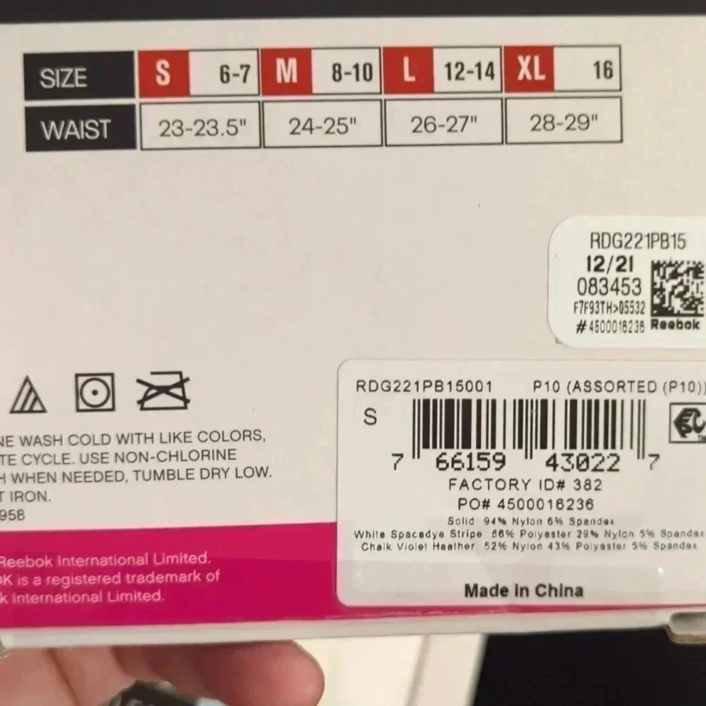 Reebok Girls Seamless Boyshort Panties, 5-Pack